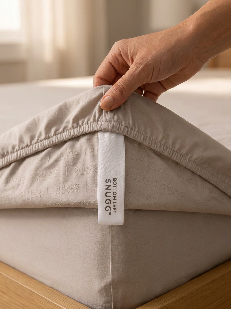 SNUGG TrueHold Technology corner tab - Driftwood fitted sheet