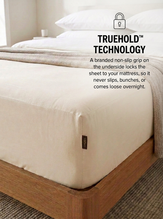 SNUGG Fitted Sheet - TrueHold Technology hero